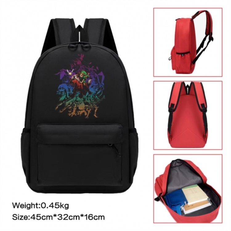 The Legend of Zelda Anime peripheral Oxford cloth color cartoon backpack 45x32x16cm