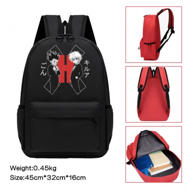 HunterXHunter Anime peripheral Oxford cloth color cartoon backpack 45x32x16cm