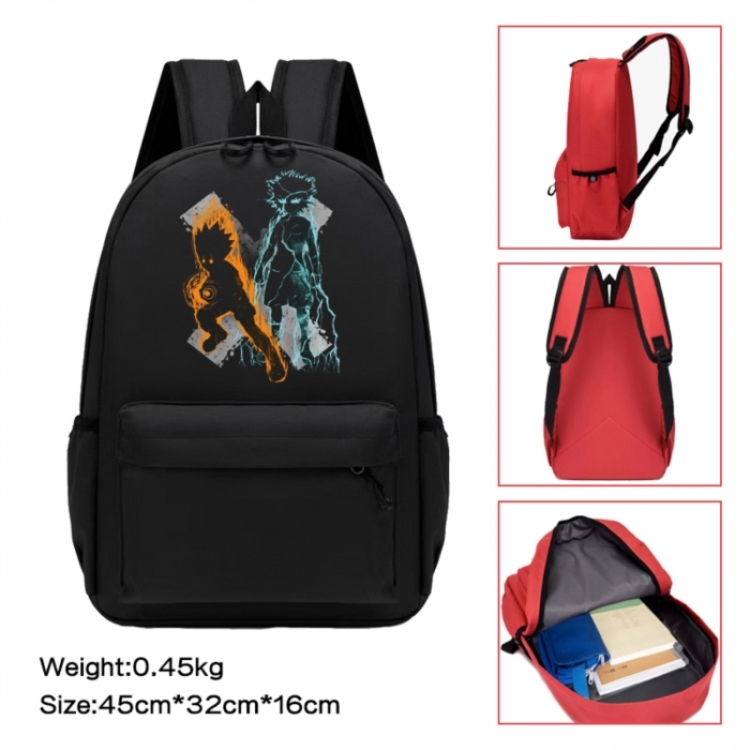 HunterXHunter Anime peripheral Oxford cloth color cartoon backpack 45x32x16cm