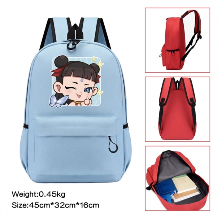 Nezha Anime peripheral Oxford cloth color cartoon backpack 45x32x16cm