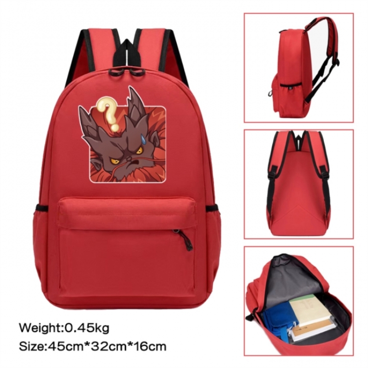 Nezha Anime peripheral Oxford cloth color cartoon backpack 45x32x16cm