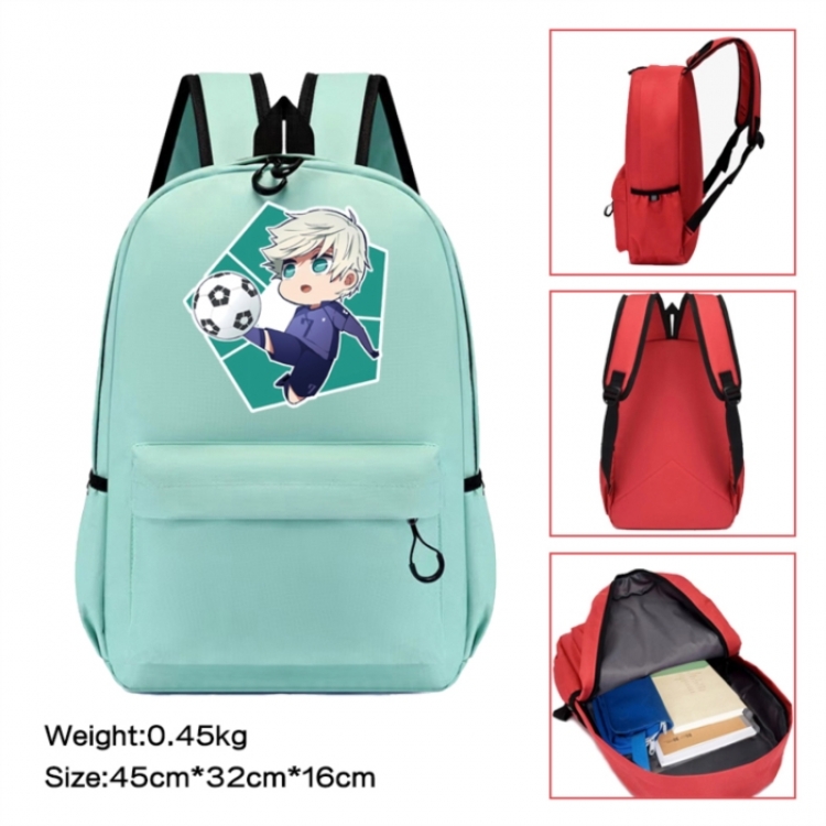 BLUE LOCK Anime peripheral Oxford cloth color cartoon backpack 45x32x16cm