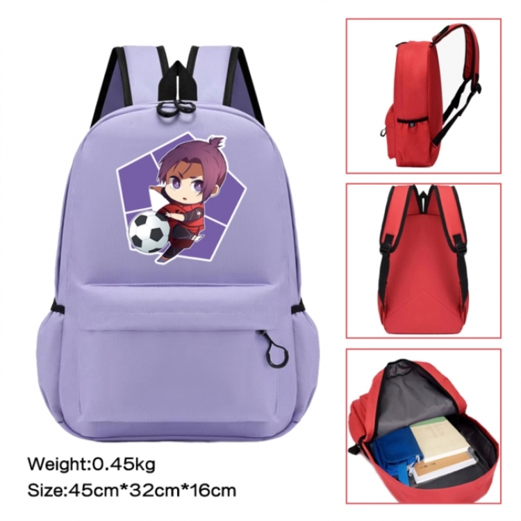 BLUE LOCK Anime peripheral Oxford cloth color cartoon backpack 45x32x16cm