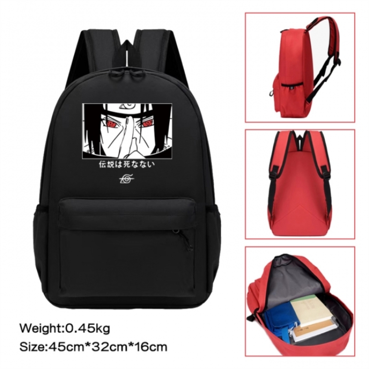 Naruto Anime peripheral Oxford cloth color cartoon backpack 45x32x16cm