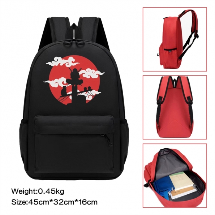 Naruto Anime peripheral Oxford cloth color cartoon backpack 45x32x16cm