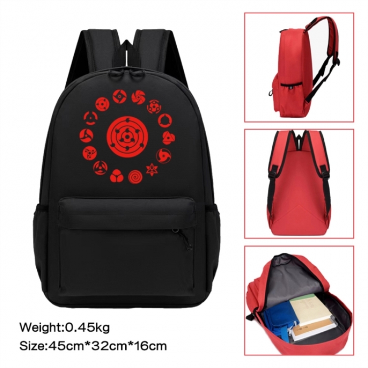 Naruto Anime peripheral Oxford cloth color cartoon backpack 45x32x16cm