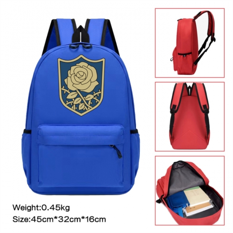 Black Clover Anime peripheral Oxford cloth color cartoon backpack 45x32x16cm