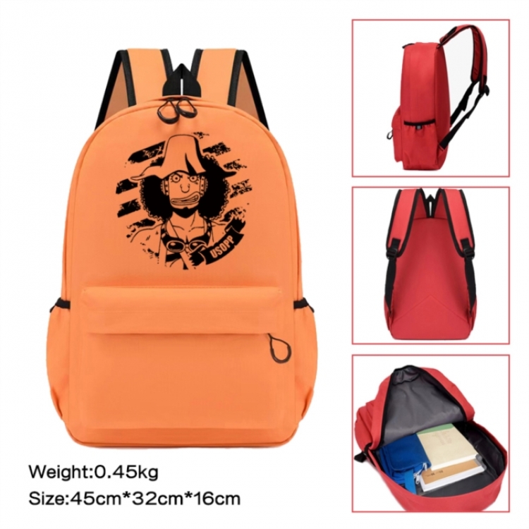 One Piece Anime peripheral Oxford cloth color cartoon backpack 45x32x16cm