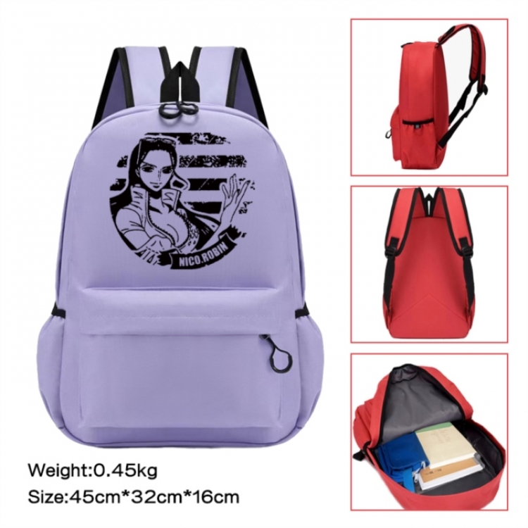 One Piece Anime peripheral Oxford cloth color cartoon backpack 45x32x16cm