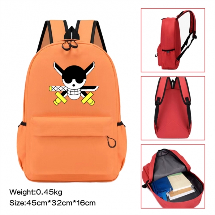 One Piece Anime peripheral Oxford cloth color cartoon backpack 45x32x16cm