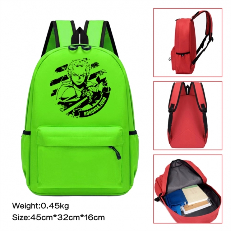 One Piece Anime peripheral Oxford cloth color cartoon backpack 45x32x16cm