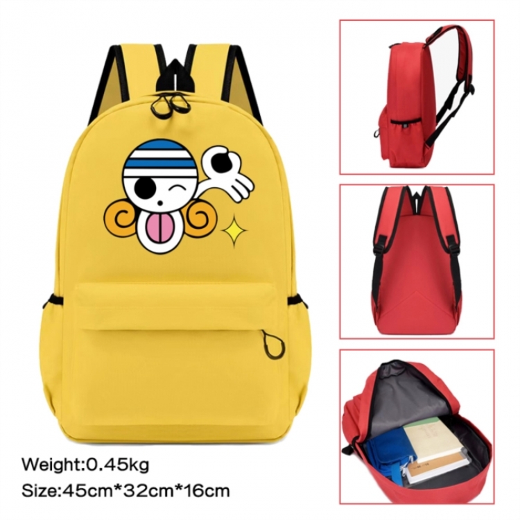 One Piece Anime peripheral Oxford cloth color cartoon backpack 45x32x16cm