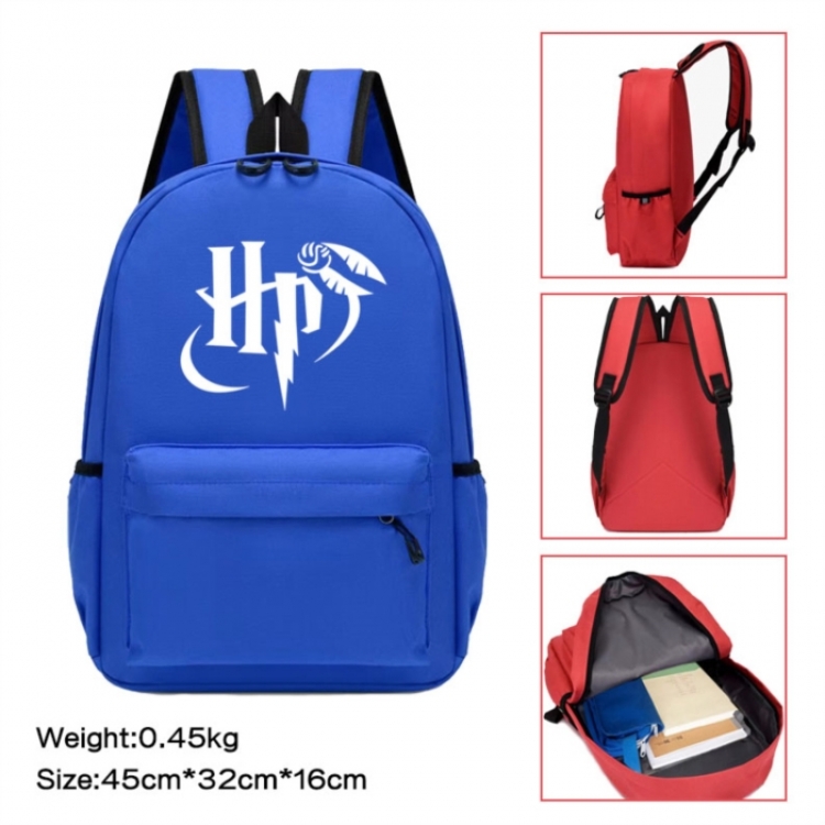 Harry Potter Anime peripheral Oxford cloth color cartoon backpack 45x32x16cm