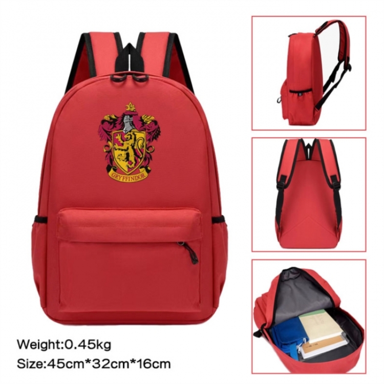 Harry Potter Anime peripheral Oxford cloth color cartoon backpack 45x32x16cm