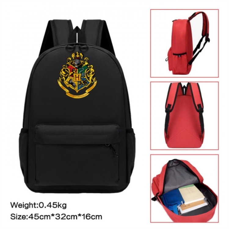 Harry Potter Anime peripheral Oxford cloth color cartoon backpack 45x32x16cm