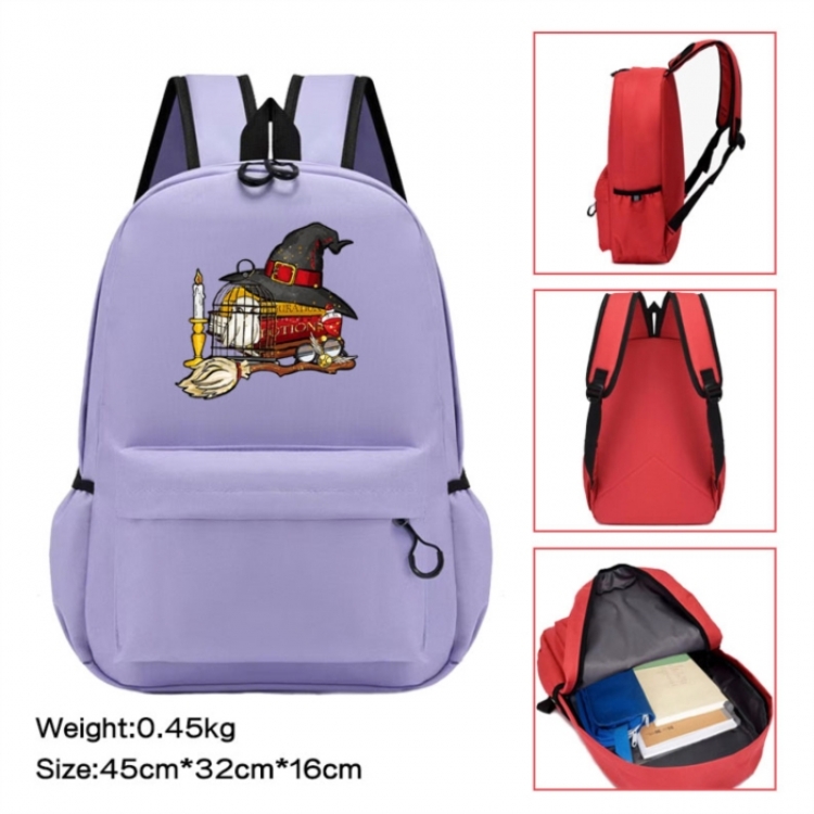 Harry Potter Anime peripheral Oxford cloth color cartoon backpack 45x32x16cm
