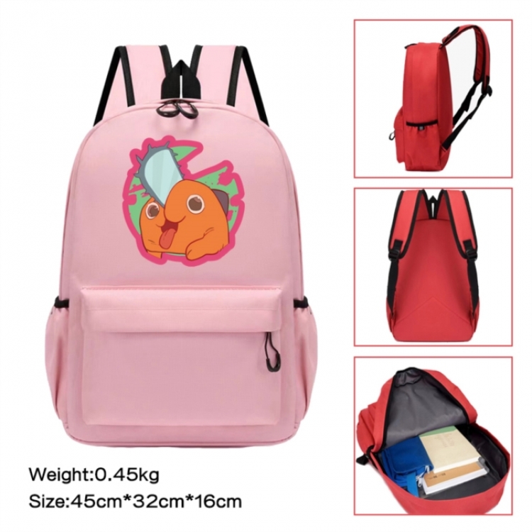 Chainsaw man Anime peripheral Oxford cloth color cartoon backpack 45x32x16cm