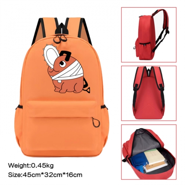 Chainsaw man Anime peripheral Oxford cloth color cartoon backpack 45x32x16cm
