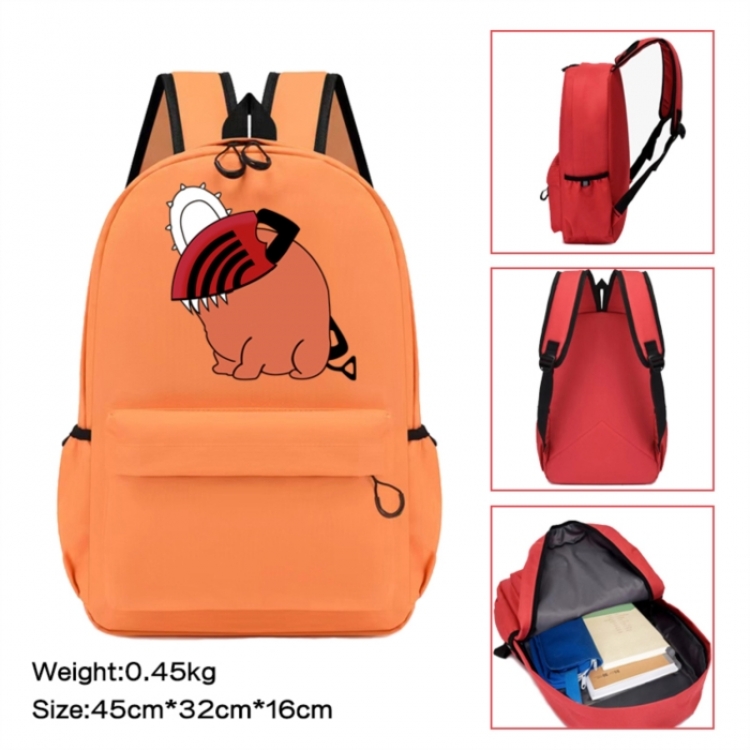 Chainsaw man Anime peripheral Oxford cloth color cartoon backpack 45x32x16cm
