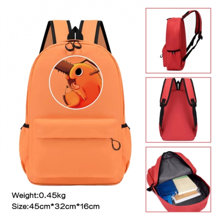 Chainsaw man Anime peripheral Oxford cloth color cartoon backpack 45x32x16cm