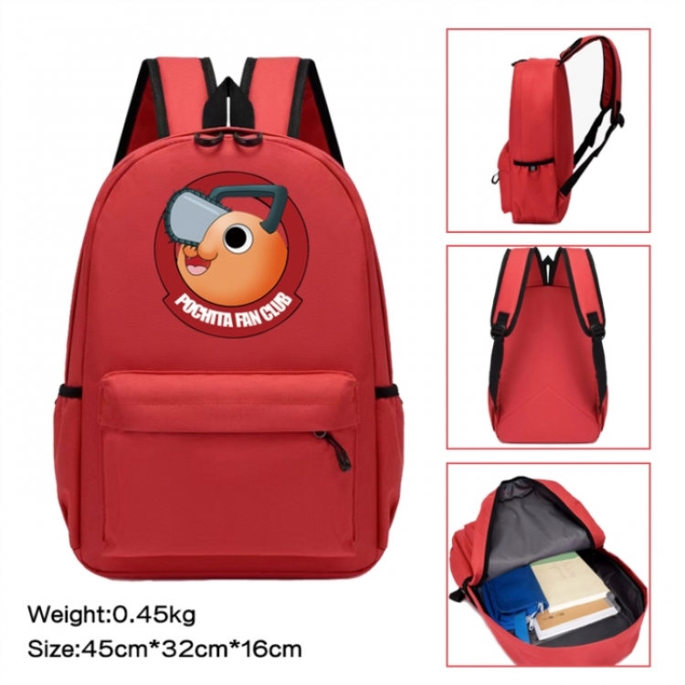 Chainsaw man Anime peripheral Oxford cloth color cartoon backpack 45x32x16cm