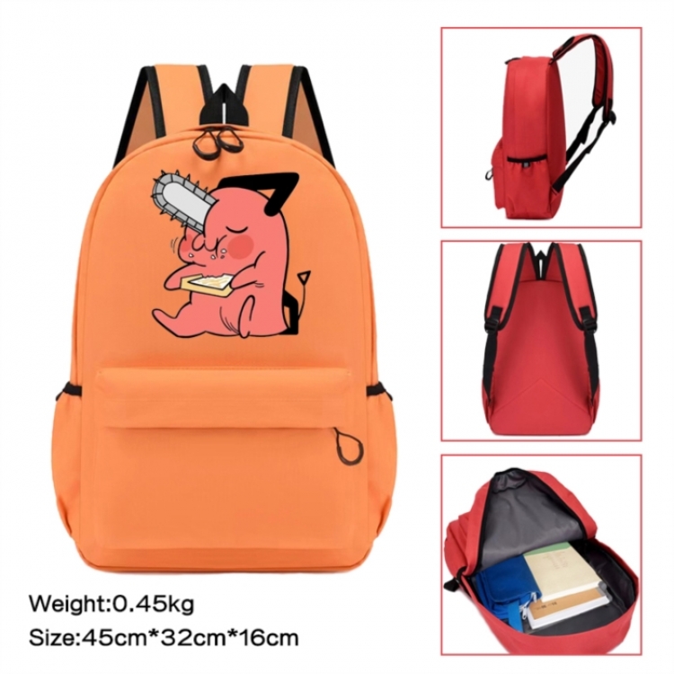 Chainsaw man Anime peripheral Oxford cloth color cartoon backpack 45x32x16cm