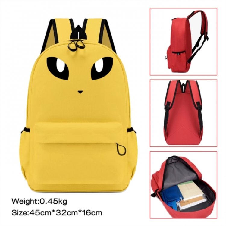 Pokemon Anime peripheral Oxford cloth color cartoon backpack 45x32x16cm