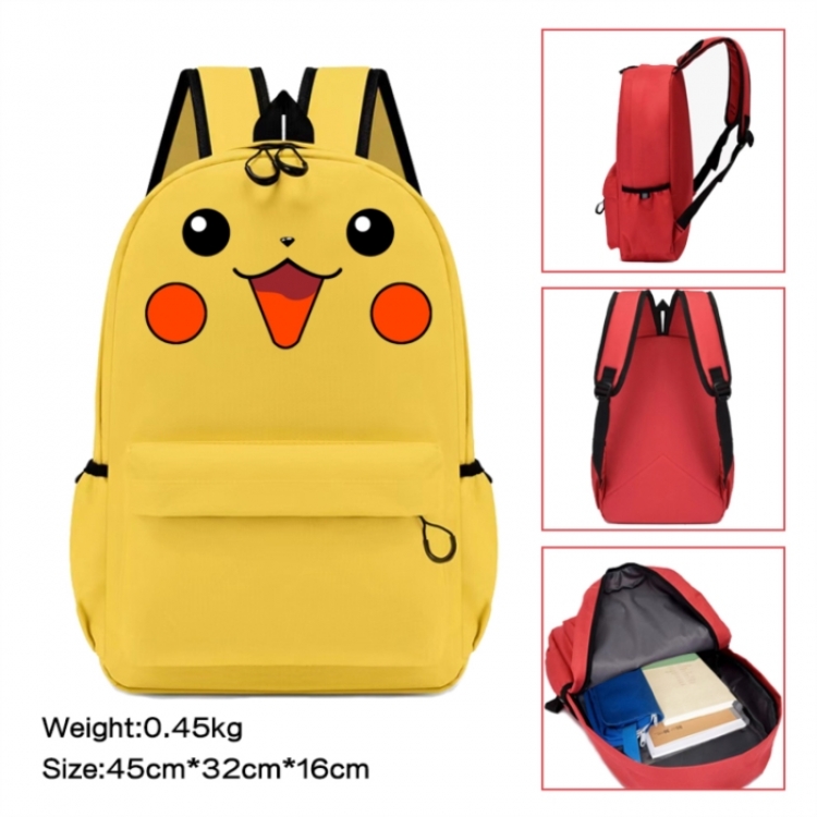 Pokemon Anime peripheral Oxford cloth color cartoon backpack 45x32x16cm