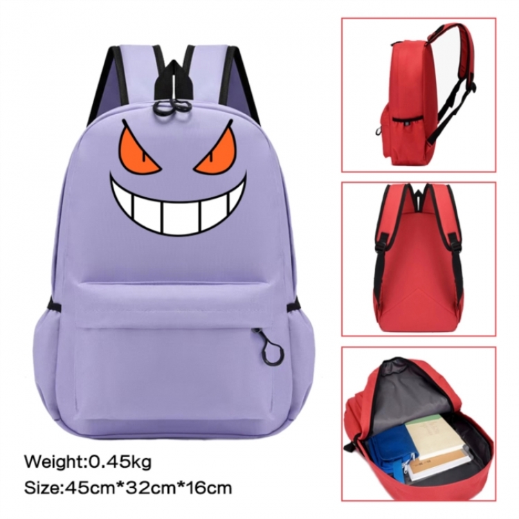 Pokemon Anime peripheral Oxford cloth color cartoon backpack 45x32x16cm