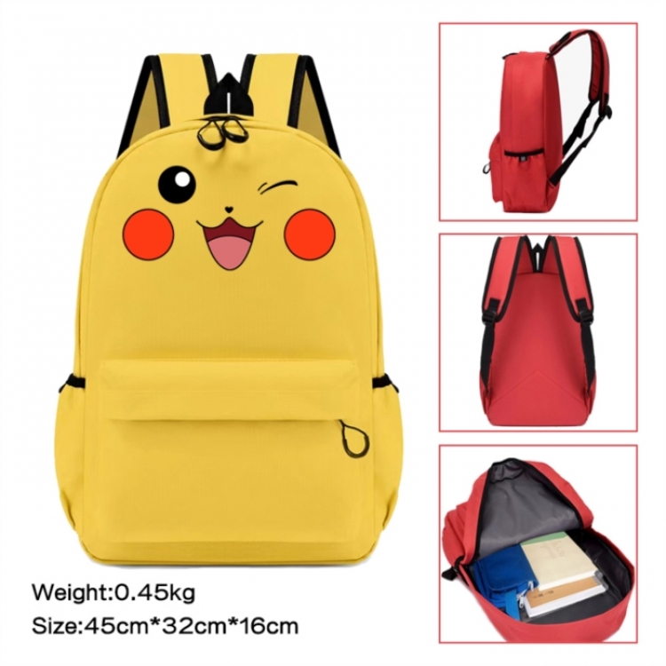 Pokemon Anime peripheral Oxford cloth color cartoon backpack 45x32x16cm