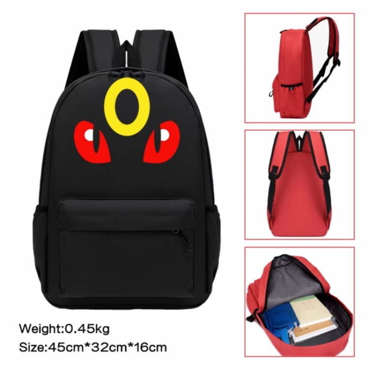 Pokemon Anime peripheral Oxford cloth color cartoon backpack 45x32x16cm