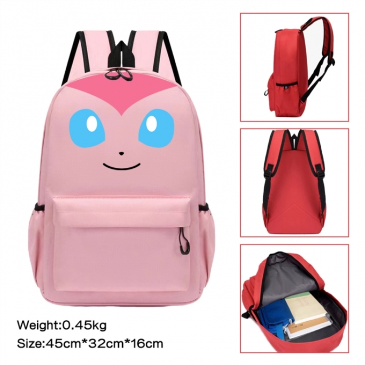 Pokemon Anime peripheral Oxford cloth color cartoon backpack 45x32x16cm