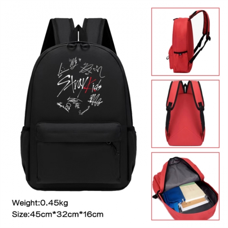 straykids Anime peripheral Oxford cloth color cartoon backpack 45x32x16cm