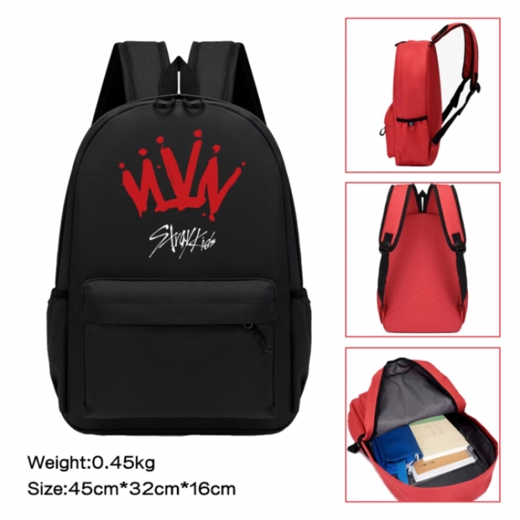 straykids Anime peripheral Oxford cloth color cartoon backpack 45x32x16cm