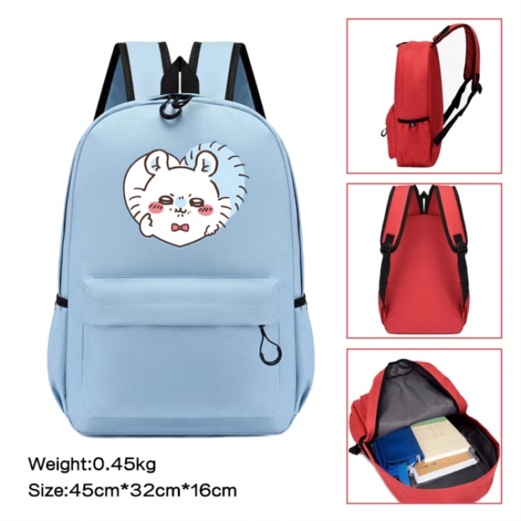 Chiikawa Anime peripheral Oxford cloth color cartoon backpack 45x32x16cm