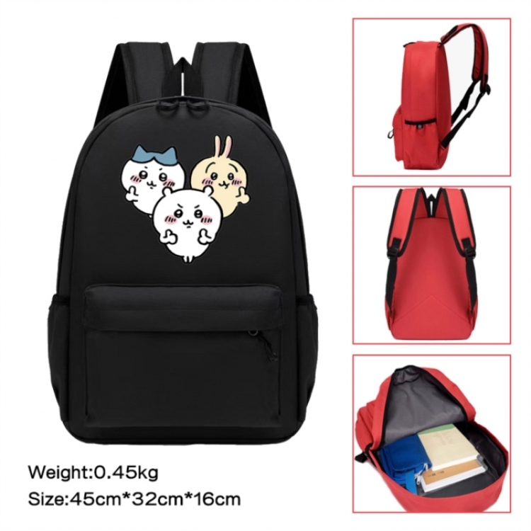 Chiikawa Anime peripheral Oxford cloth color cartoon backpack 45x32x16cm