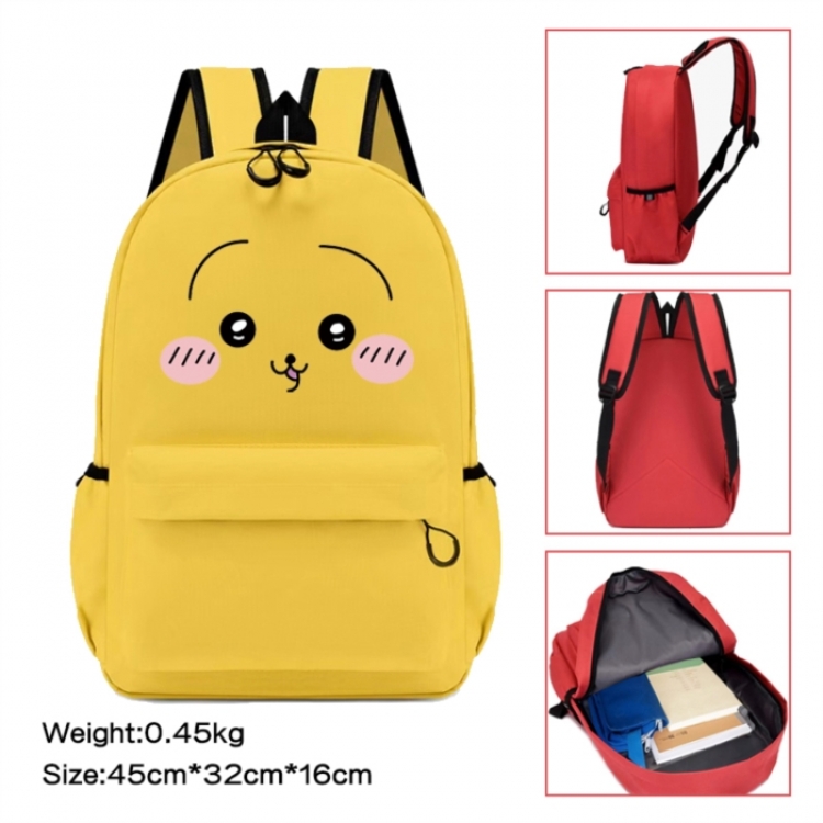 Chiikawa Anime peripheral Oxford cloth color cartoon backpack 45x32x16cm