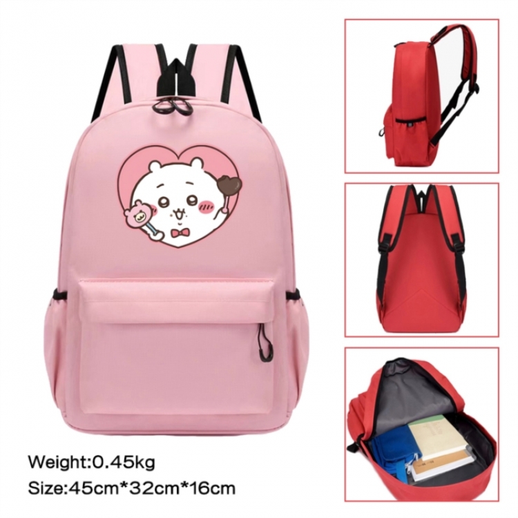 Chiikawa Anime peripheral Oxford cloth color cartoon backpack 45x32x16cm