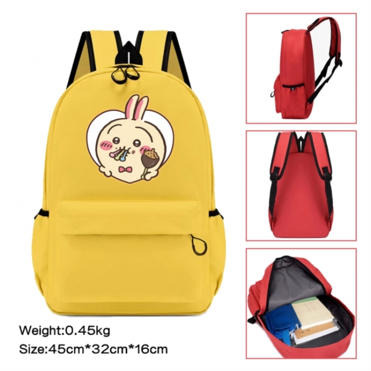 Chiikawa Anime peripheral Oxford cloth color cartoon backpack 45x32x16cm