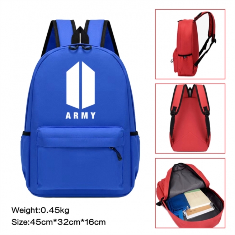 BTS Anime peripheral Oxford cloth color cartoon backpack 45x32x16cm