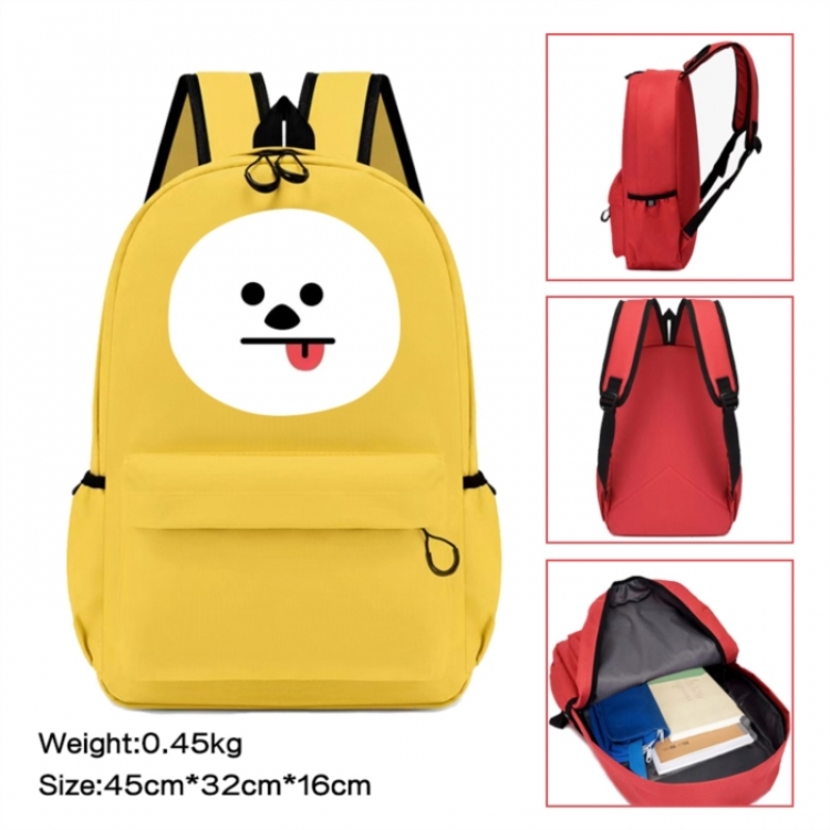 BTS Anime peripheral Oxford cloth color cartoon backpack 45x32x16cm
