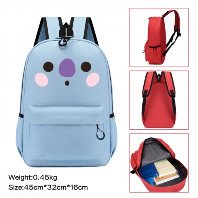BTS Anime peripheral Oxford cloth color cartoon backpack 45x32x16cm