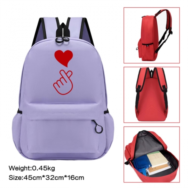 BTS Anime peripheral Oxford cloth color cartoon backpack 45x32x16cm