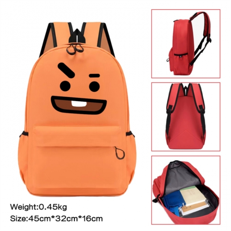 BTS Anime peripheral Oxford cloth color cartoon backpack 45x32x16cm