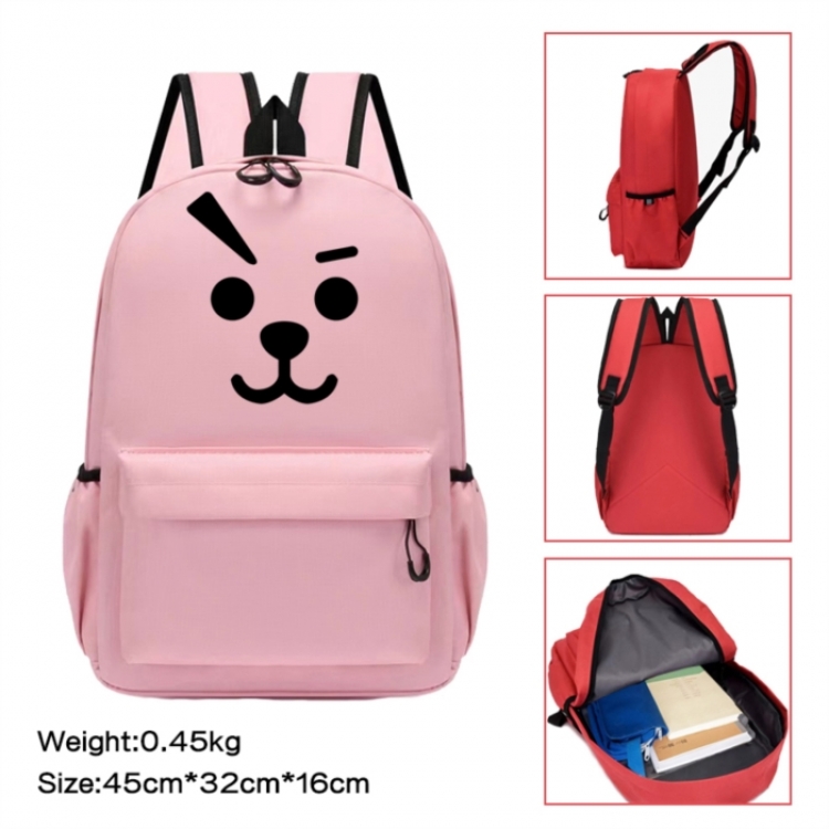 BTS Anime peripheral Oxford cloth color cartoon backpack 45x32x16cm