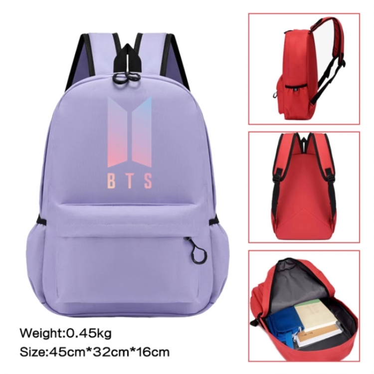 BTS Anime peripheral Oxford cloth color cartoon backpack 45x32x16cm