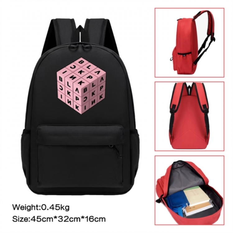 BLACK PINK Anime peripheral Oxford cloth color cartoon backpack 45x32x16cm