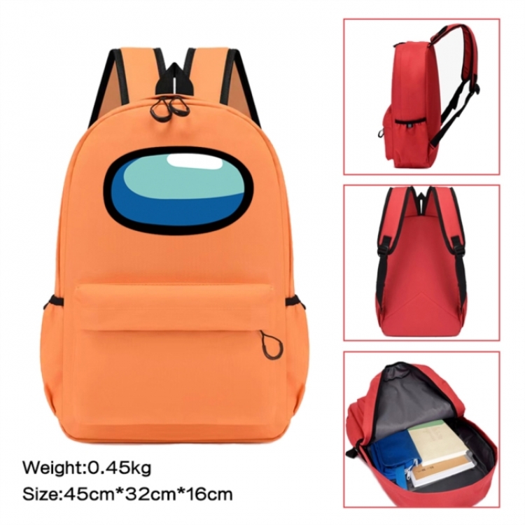 Among us Anime peripheral Oxford cloth color cartoon backpack 45x32x16cm