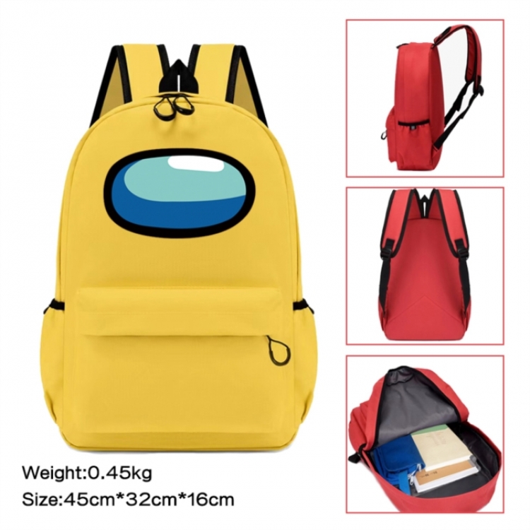 Among us Anime peripheral Oxford cloth color cartoon backpack 45x32x16cm