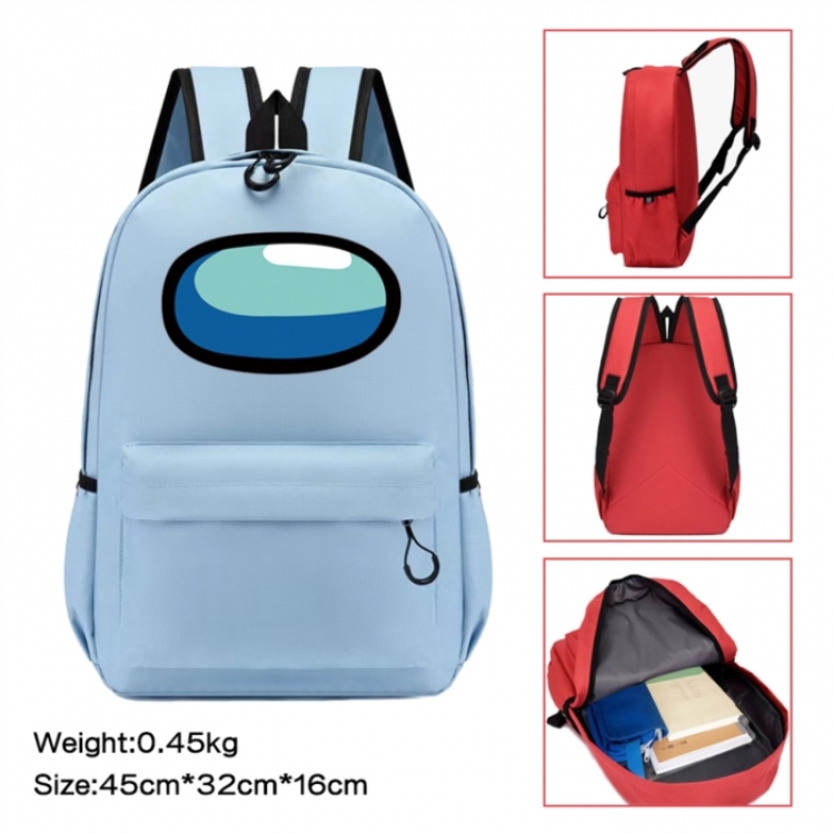 Among us Anime peripheral Oxford cloth color cartoon backpack 45x32x16cm